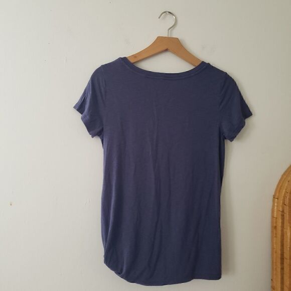 Aerie Side Knot Blue Graphic Tee S - Picture 2 of 8